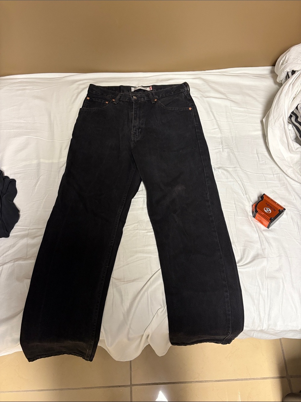 Levi's Black Relaxed Fit 550 Jeans 32x32